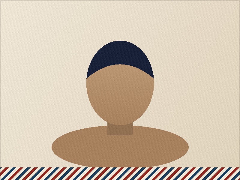 Illustration of a swept quiff cut with volume on top and short sides.